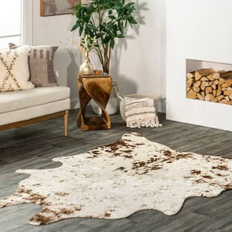 5' 9" x 7' 7" Macchiato Faux Cowhide Rug secondary image