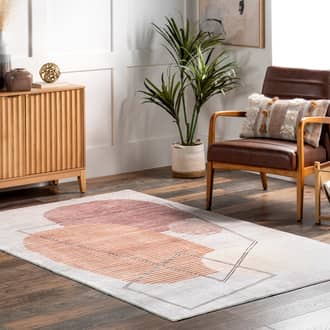 Megham Modern Artform Washable Rug secondary image