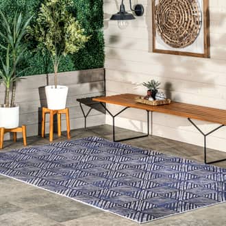 8' Johanna Tiled Washable Indoor/Outdoor Rug secondary image