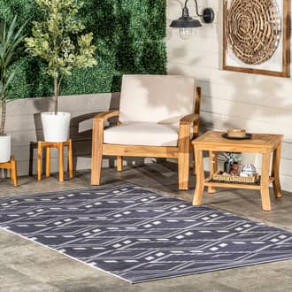 Natalia Chevrons Washable Indoor/Outdoor Rug secondary image