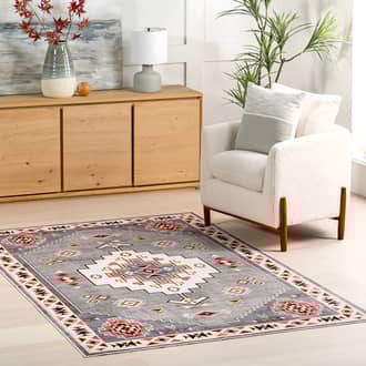 Weslie Southwestern Stain-Resistant Washable Rug secondary image