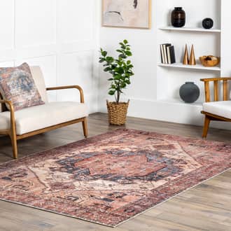 Timeworn Medallion Printed Rug secondary image