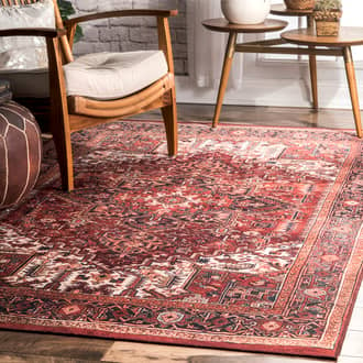 Luxuriant Printed Medallion Rug secondary image