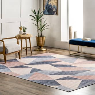 5' x 8' Marianna Washable Collage Rug secondary image