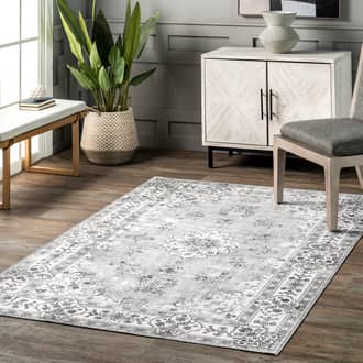 Rosette Medallion Washable Rug secondary image