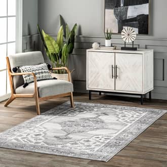 Native Iris Medallion Washable Rug secondary image