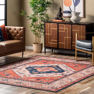 6' x 9' Tribal Medallion Washable Rug secondary image