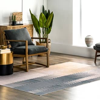 4' x 6' Pia Washable Striped Rug secondary image
