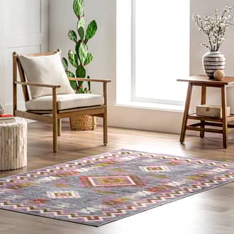 Nancy Southwestern Diamond Washable Rug secondary image