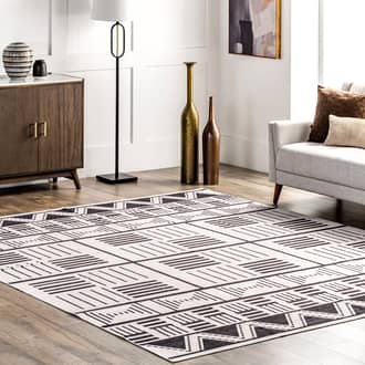 Teresa Washable Banded Rug secondary image
