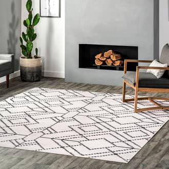 Roxanne Washable Geometric Rug secondary image