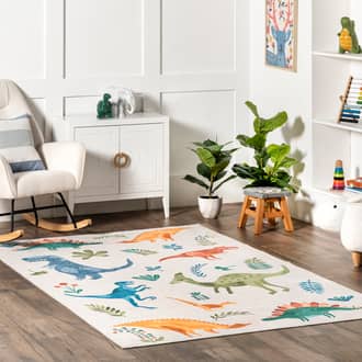 Kayleigh Kids Washable Dinosaur Rug secondary image