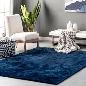 6' Washable Solid Shag Rug secondary image