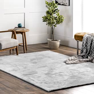 6' x 9' Washable Solid Shag Rug secondary image