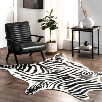 Clara Zebra Washable Rug secondary image