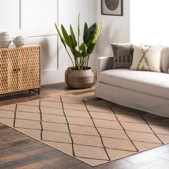 Giselle Easy-Jute Washable Trellis Rug secondary image