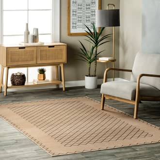 5' x 8' Sloane Easy-Jute Washable Crosshatch Rug secondary image