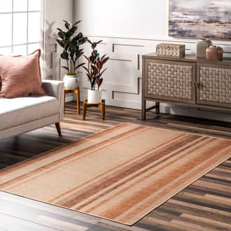 Sydnee Easy-Jute Striped Washable Rug secondary image