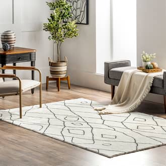 Adele Moroccan Trellis Washable Shag Rug secondary image