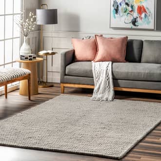 6' x 9' Softest Knit Wool Rug secondary image