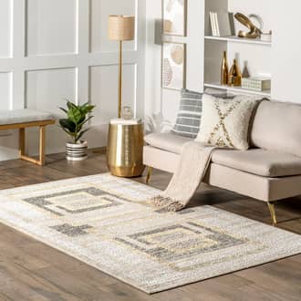 Priscille Geometric Modern Rug secondary image