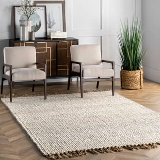 Solid Jute Tassel Rug secondary image