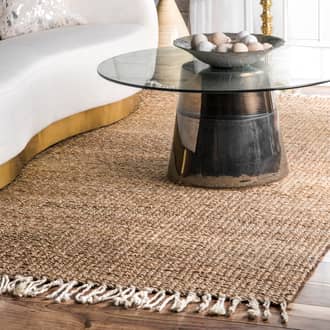 Solid Jute Tassel Rug secondary image