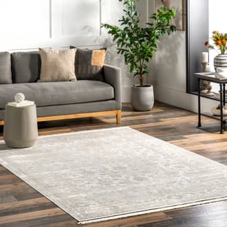 6' x 9' Fading Floral Fringe Rug secondary image