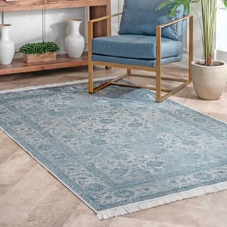 Fading Floral Fringe Rug secondary image