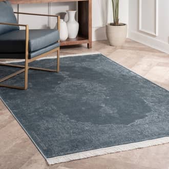 Withering Medallion Fringe Rug secondary image