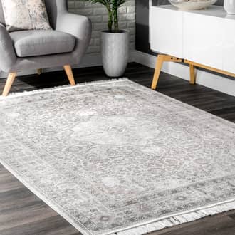 Persian Medallion Fringe Rug secondary image