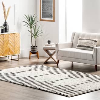 Elliana Wool Pinstriped Rug secondary image