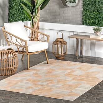 2' x 8' Dania Abstract Washable Indoor/Outdoor Rug secondary image