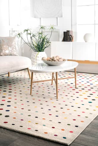 10' x 14' Polka Dots Rug secondary image