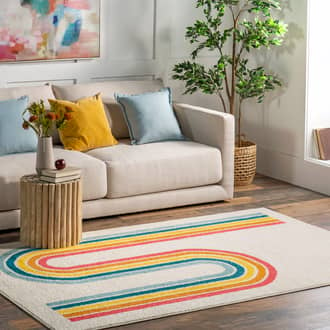 Jordana Kids Rainbow Stripe Rug secondary image