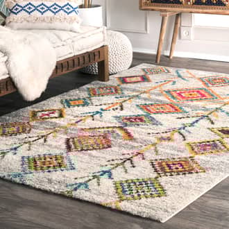 9' x 12' Aztec Diamonds Shag Rug secondary image