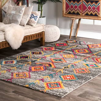 Aztec Diamonds Shag Rug secondary image