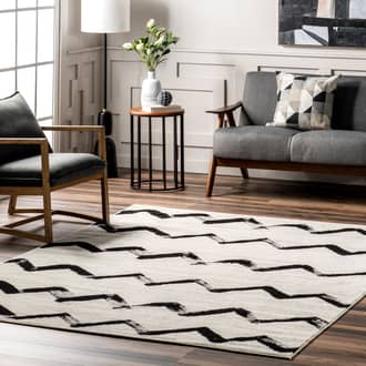 Modern Chevrons Rug secondary image