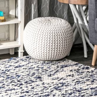 Knitted Round Pouf secondary image