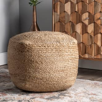 Jute Braided Pouf secondary image