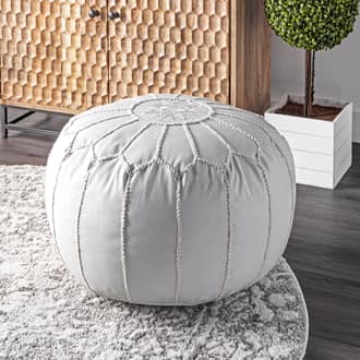 Faux Leather Pouf secondary image