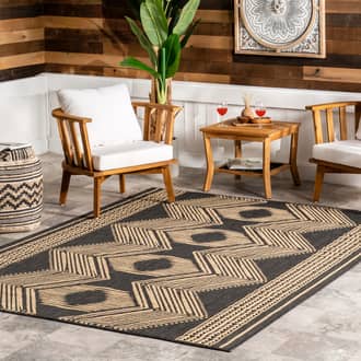 Iris Totem Indoor/Outdoor Flatweave Rug secondary image