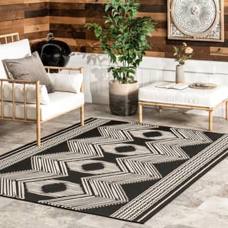 Iris Totem Indoor/Outdoor Flatweave Rug secondary image