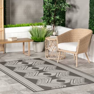 Iris Totem Indoor/Outdoor Flatweave Rug secondary image