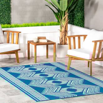 Iris Totem Indoor/Outdoor Flatweave Rug secondary image