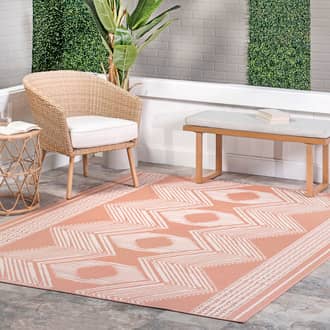 Iris Totem Indoor/Outdoor Flatweave Rug secondary image