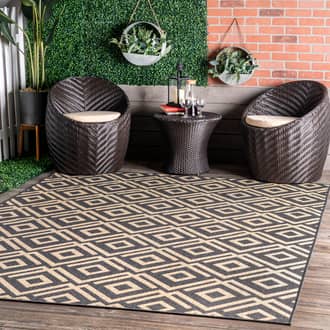 Winged Birdseye Lattice Indoor/Outdoor Rug secondary image