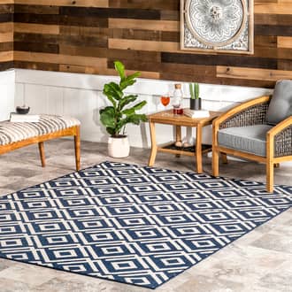 Winged Birdseye Lattice Indoor/Outdoor Rug secondary image