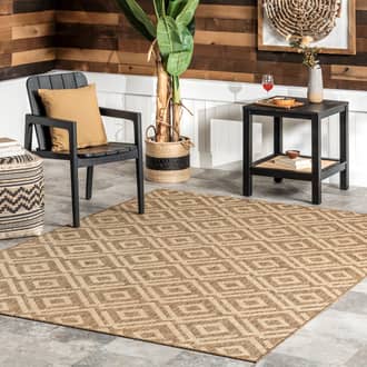 Winged Birdseye Lattice Indoor/Outdoor Rug secondary image