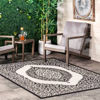 Iris Medallion Indoor/Outdoor Rug secondary image